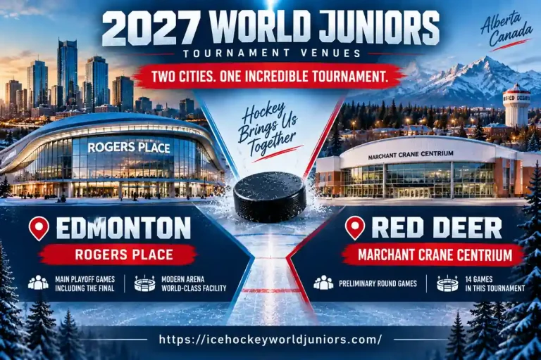 2026-2027 World Junior Ice Hockey Schedule: Full Fixtures & Dates 3 World Junior Championship 2027 schedule venues in Edmonton and Red Deer