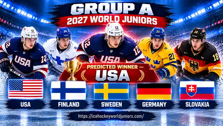 2027 World Junior Championship Predictions: Gold, Awards & Standings 3 2027 World Junior Championship Group A prediction with USA as the predicted winner