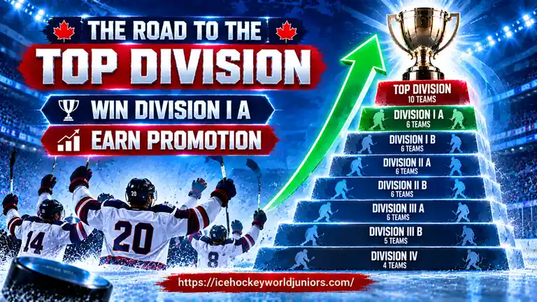 2027 World Junior Championship Promotion and Relegation: How It Works 3 How teams earn promotion to the World Junior Championship top division by winning Division I A.