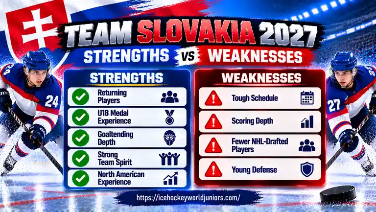 Team Slovakia 2027 strengths and weaknesses for the World Junior Championship