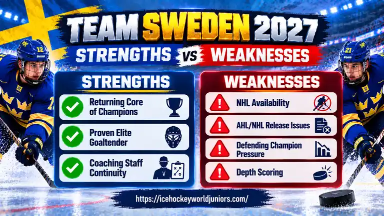 Team Sweden 2027 strengths and weaknesses for the World Junior Championship