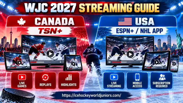 World Junior Championship 2027 streaming guide for Canada and USA